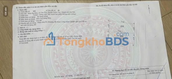 Nhà phố Tân Phú Quốc Oai 72m² 4 tỷ - Mặt tiền kinh doanh