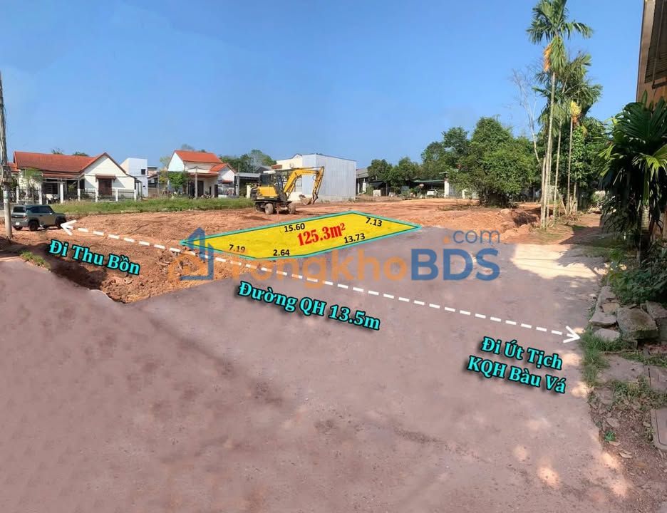 Đất Nền Góc 125m² KQH Bàu Vá, Huế - Giá 2.7 Tỷ, Tiềm Năng Lớn