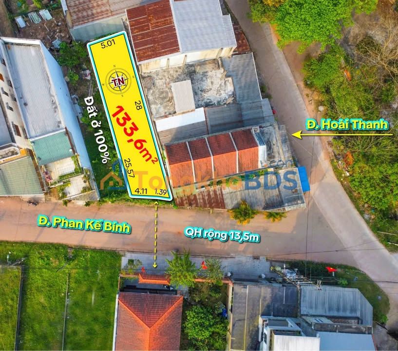 Đất Mặt Tiền Phan Kế Bính - Huế 133m² Giá Tốt - Vị Trí Đắc Địa