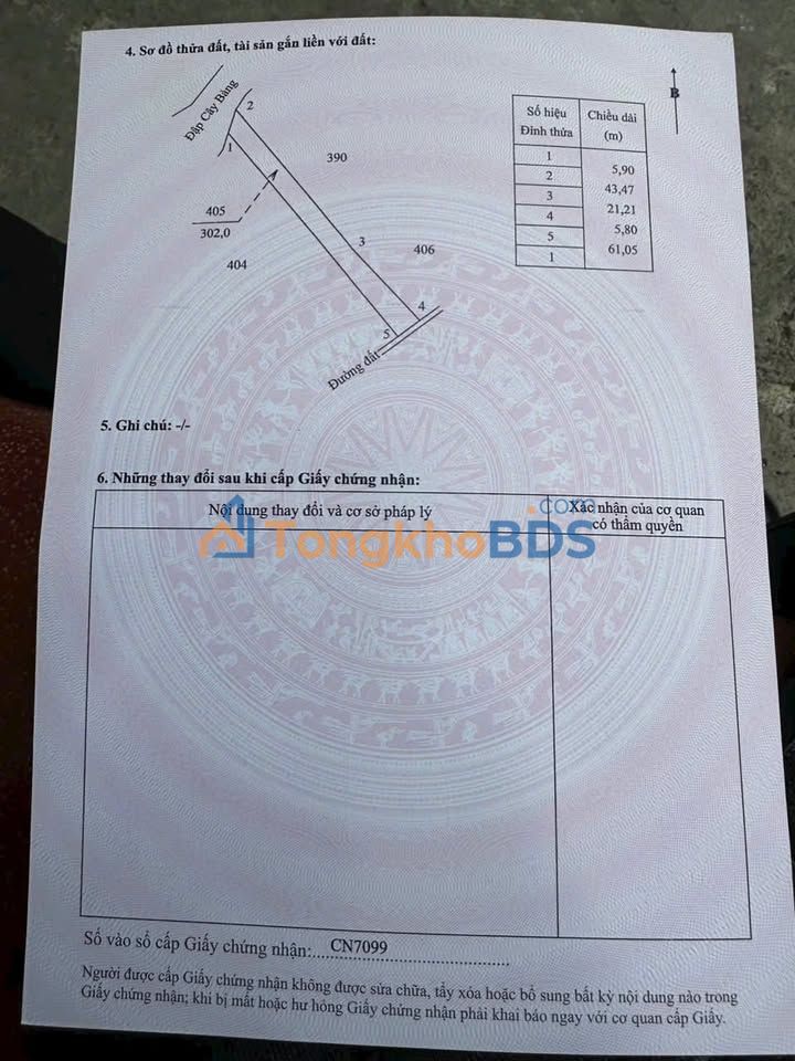 Bán đất CLN Xuân Hiệp, Vĩnh Long 300m² - Sổ hồng sẵn, giá 195 triệu