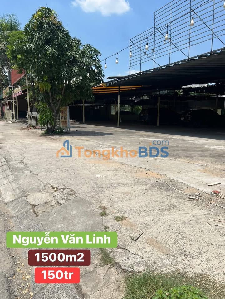 Mặt bằng kinh doanh 1500m² Nguyễn Văn Linh, Bình Chánh - Giá 150 triệu/tháng