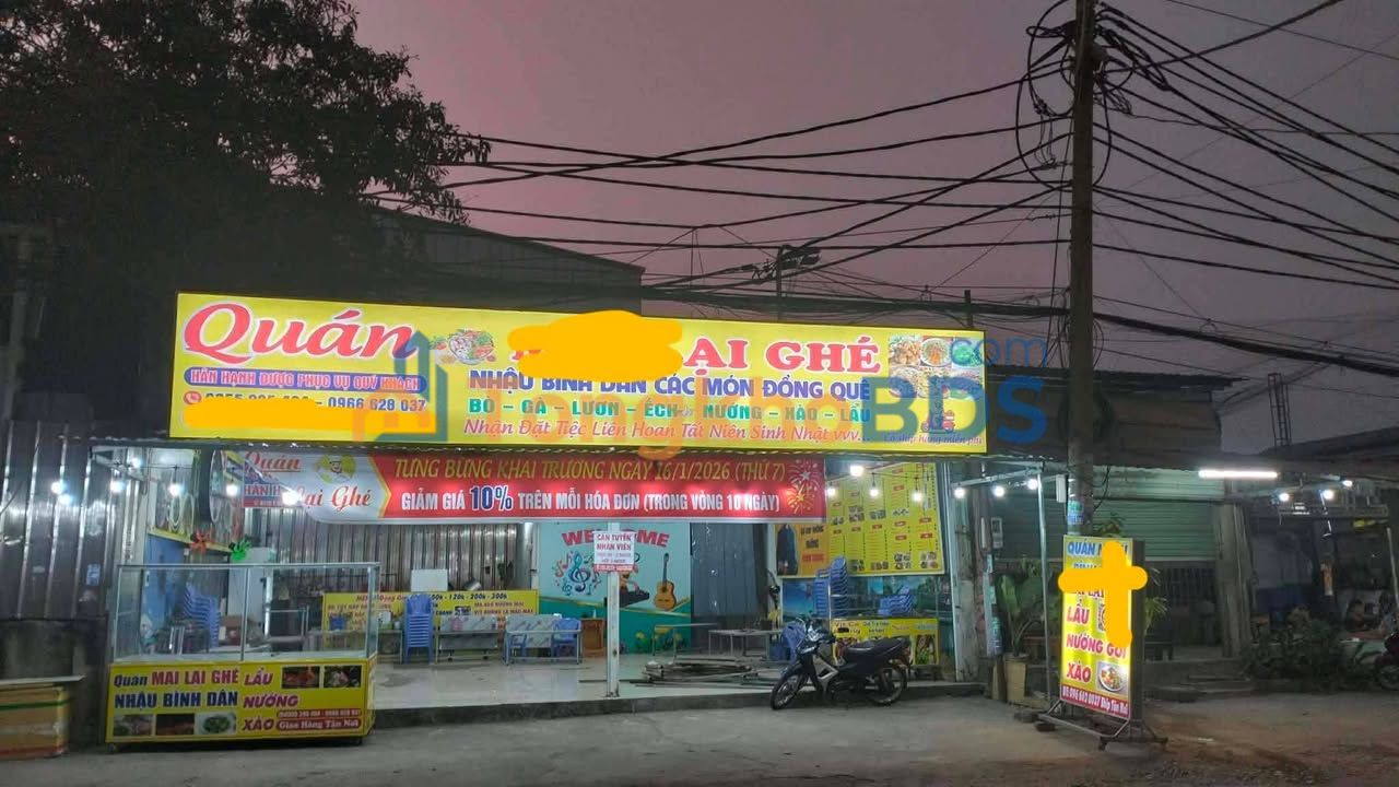 Sang Quán Nhậu Mặt Tiền Võ Văn Vân, Bình Chánh - 300m² Giá Tốt