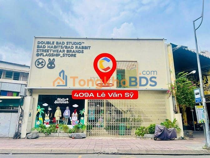 Cho thuê mặt bằng 409A Lê Văn Sỹ, Q3 - 800m², kinh doanh đắc lợi