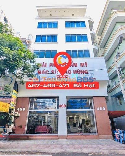 Cho thuê tòa nhà mặt tiền Bà Hạt, Q10 - 446m² - Kinh doanh đỉnh cao