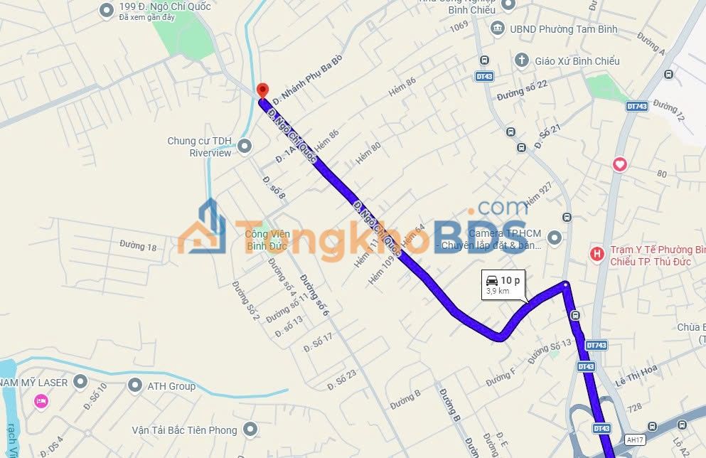 Đất nền Ngô Chí Quốc Thủ Đức 83m² 4.6 tỷ - Sổ đỏ chính chủ