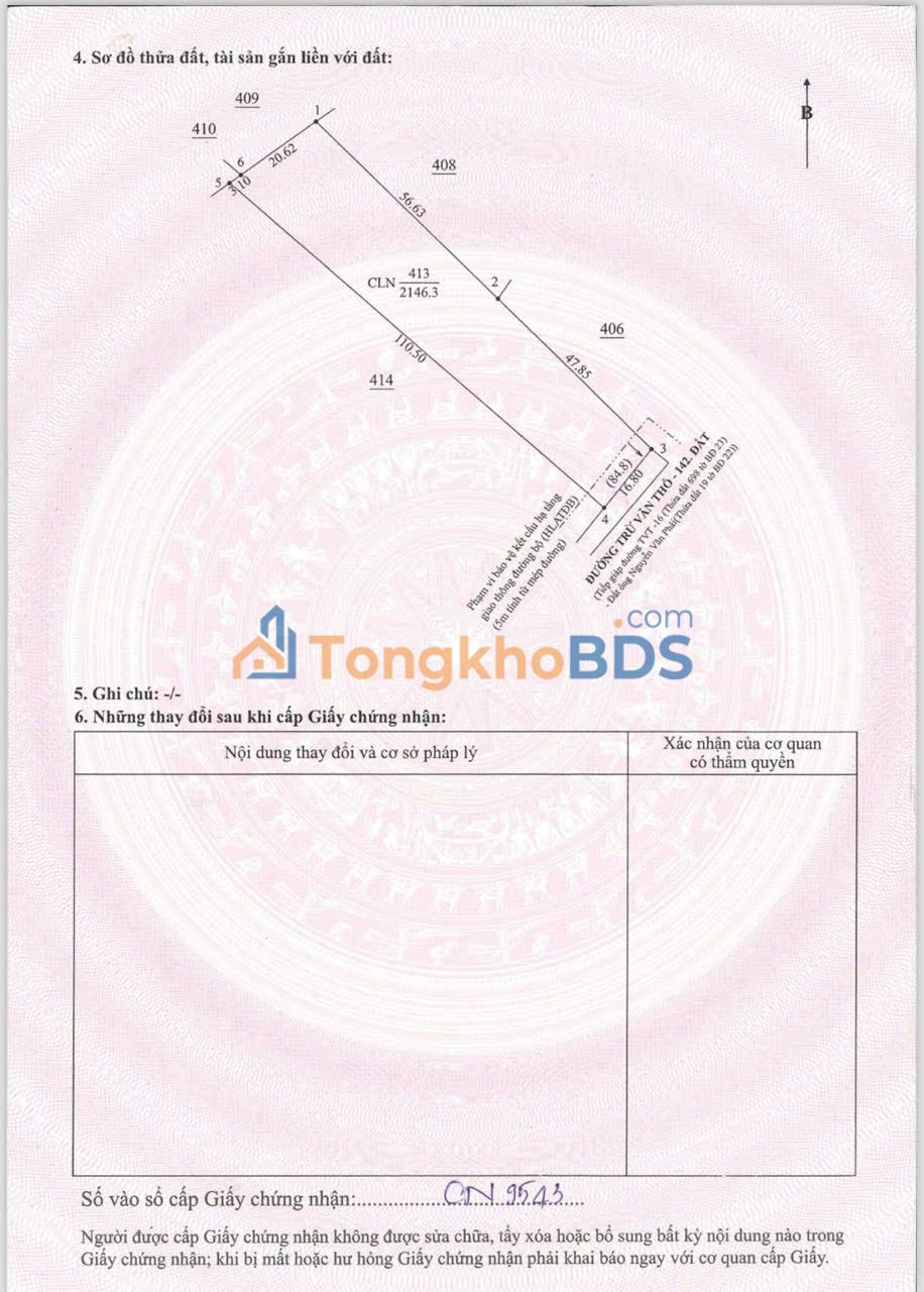 Đất vườn Bàu Bàng 2100m²/1.9 tỷ - Pháp lý rõ ràng