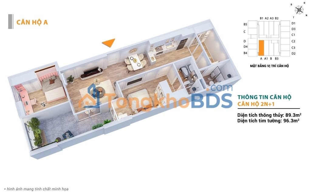 Chung cư Lotus 1 Bắc Giang 55m² 40 tỷ - View đẹp