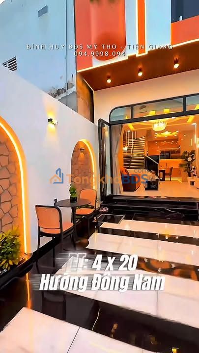 Townhouse Phường 5 Mỹ Tho 80m² 4.26 tỷ - Mặt tiền kinh doanh