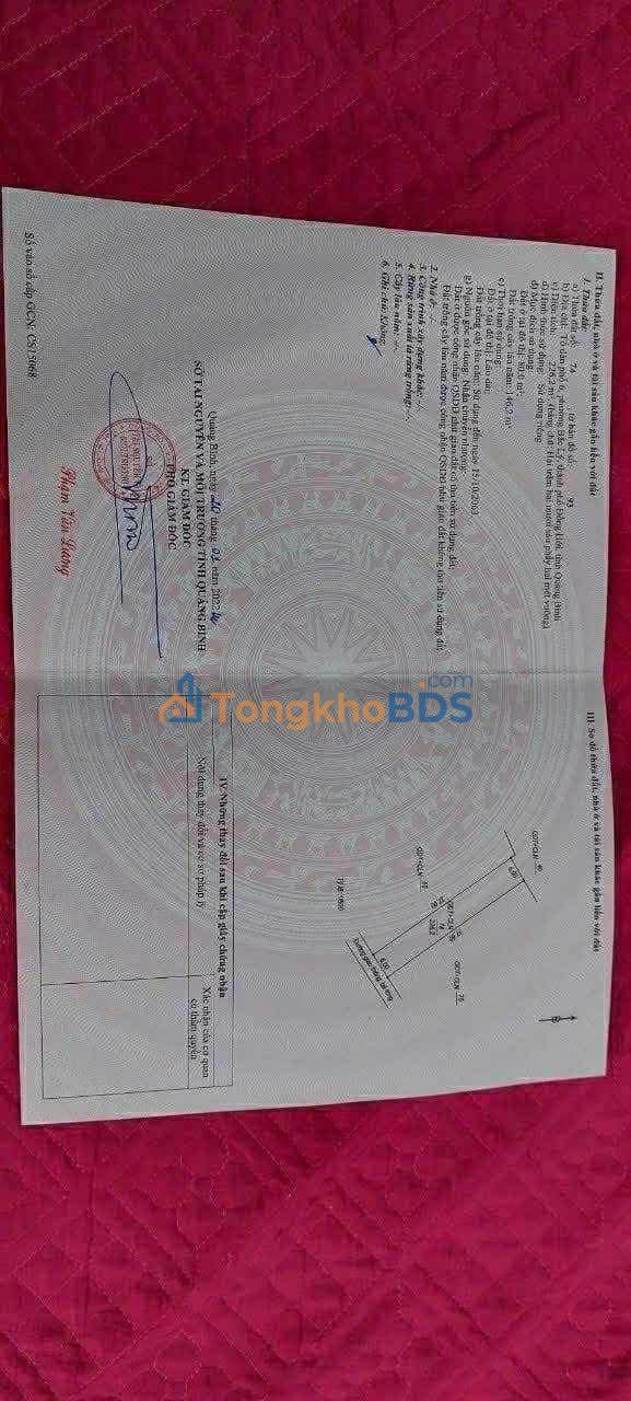 Bán Đất Bắc Lý 228m² - Sổ Đỏ Thổ Cư 80m² - Giá Tốt Đầu Tư