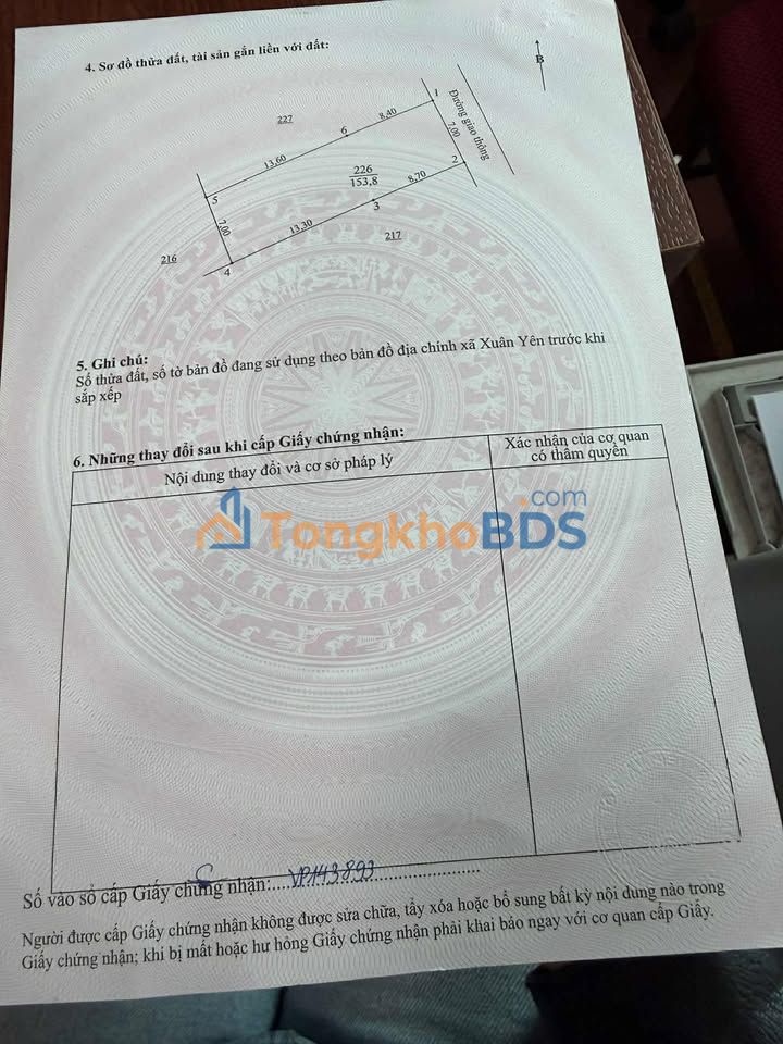 Đất Xuân Yên Nghi Xuân 154m² thỏa thuận - Sổ đỏ chính chủ