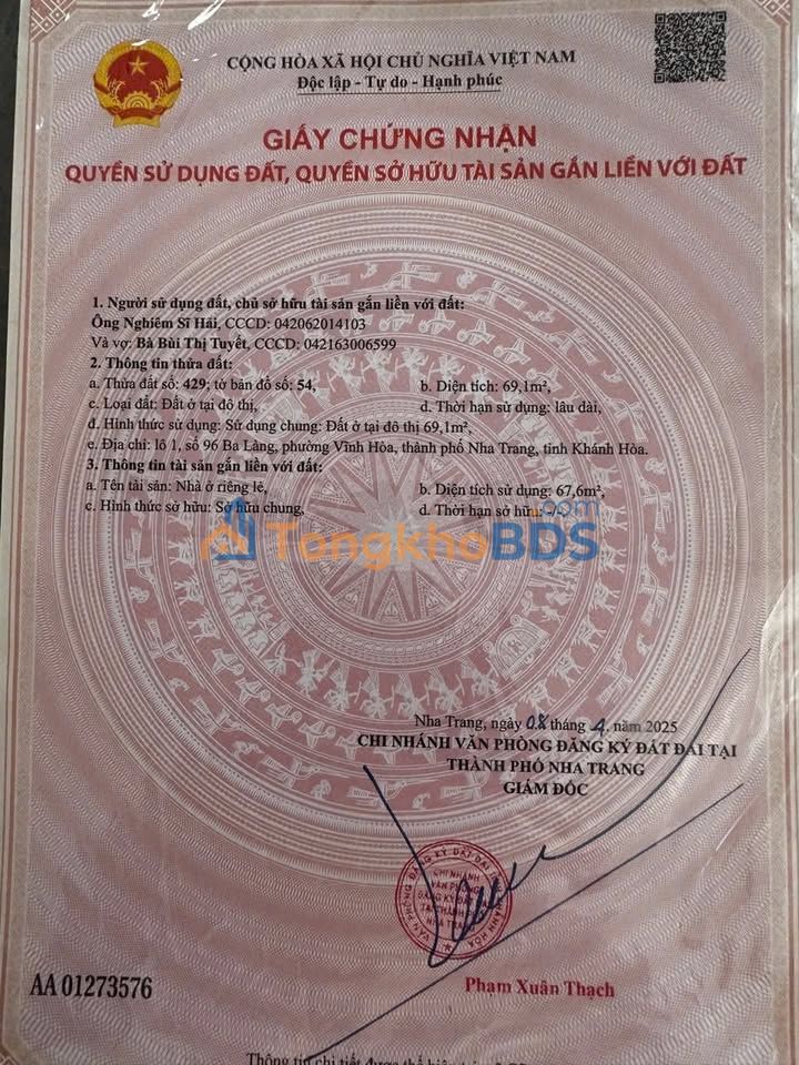 Nhà phố Dương Hiến Quyền 69m2 8 tỷ - Mặt tiền kinh doanh