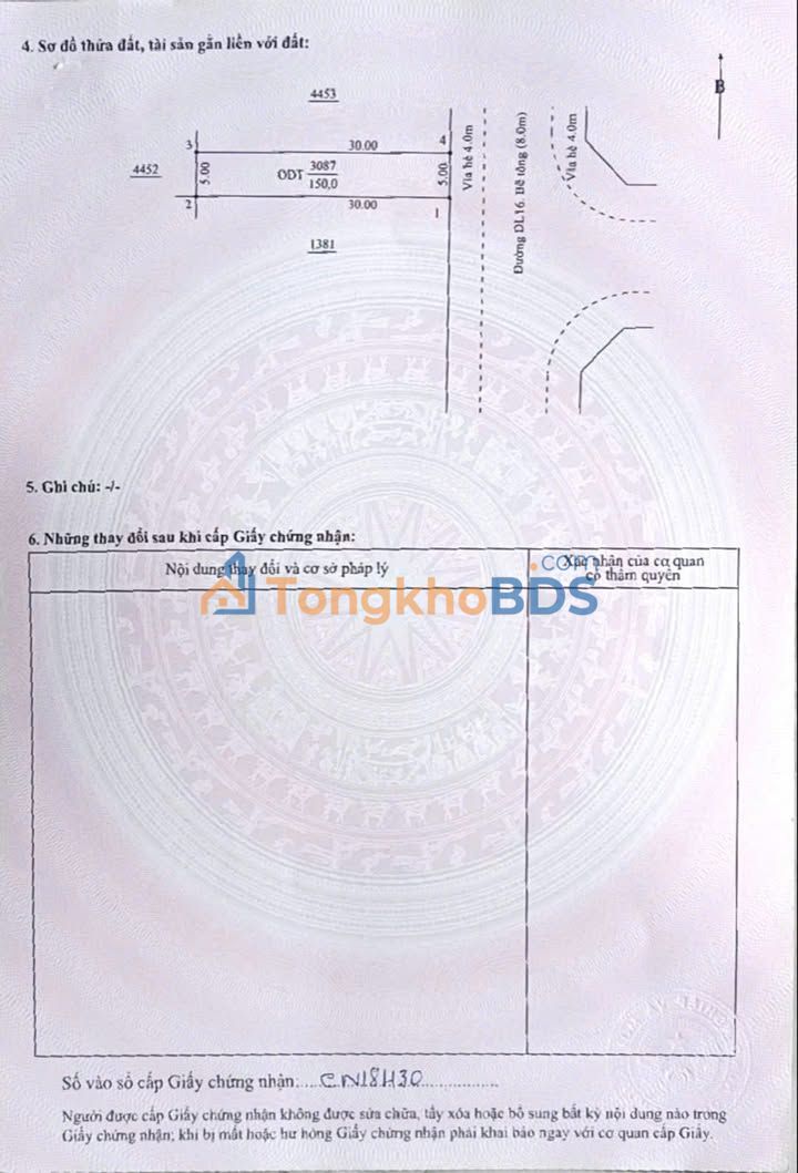 Đất nền DL16 Mỹ Phước 3 150m² - Sổ đỏ chính chủ