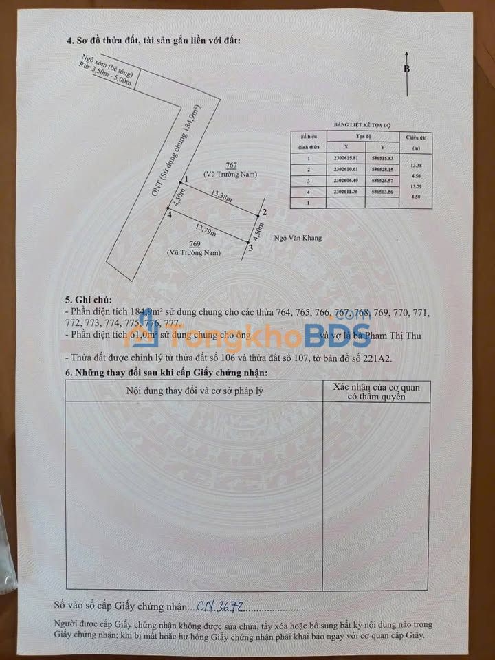 Đất nền An Thắng An Lão 61m² 8xx triệu - Sổ đỏ chính chủ