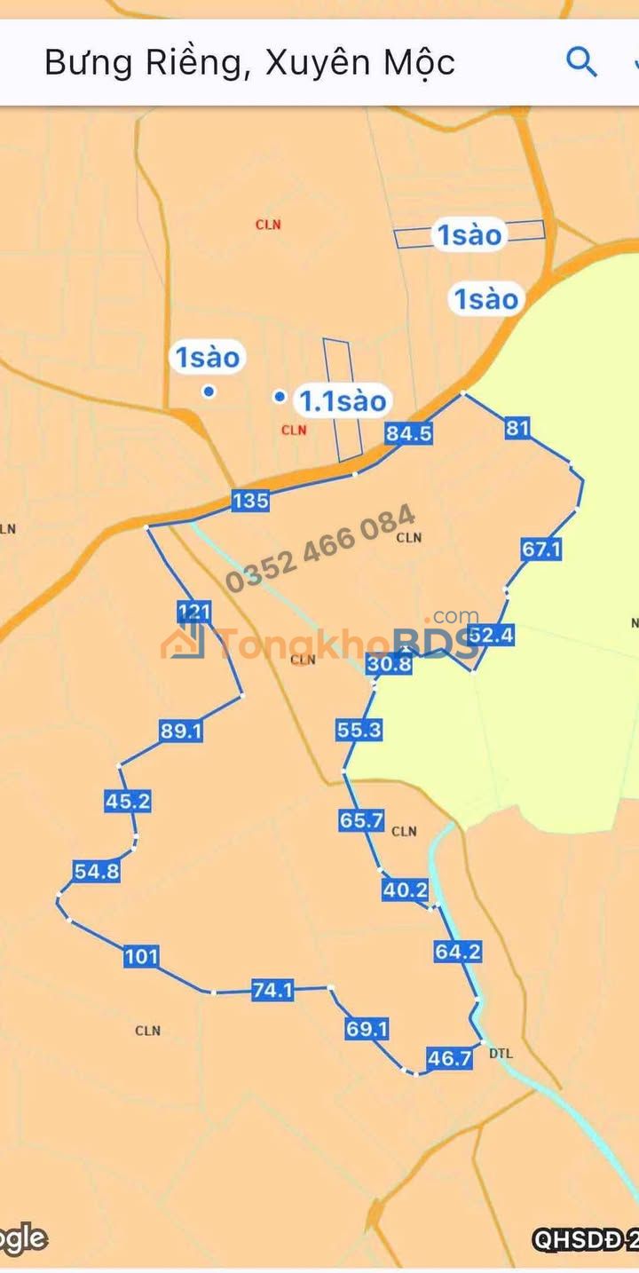 Bán Gấp Đất Vườn Xuyên Mộc 62.000m² - Giá Đầu Tư 26 Tỷ
