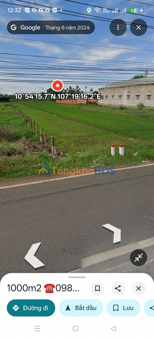 Đất nền QL1A Xuân Phú 1000m² 1.5 tỷ - Sổ đỏ chính chủ