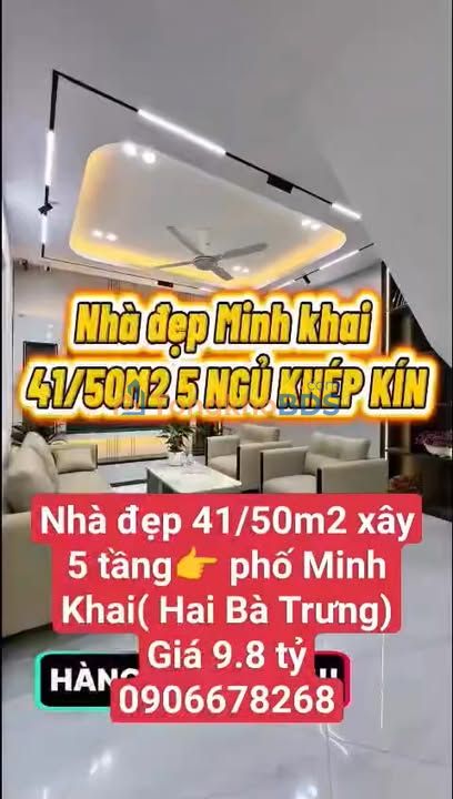 Nhà riêng Minh Khai 41m² giá 9.8 tỷ - Sẵn sàng ở ngay