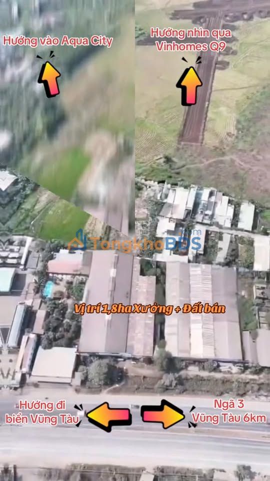 Đất QL51 Biên Hòa 1,8ha 200 tỷ - Sổ đỏ chính chủ