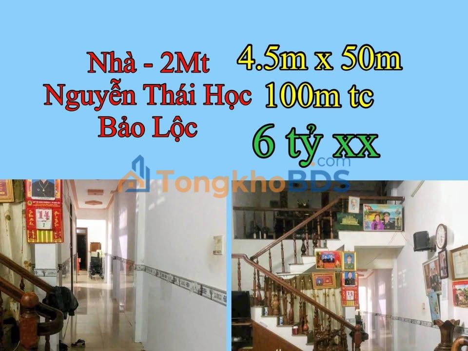 Nhà Bảo Lộc Nguyễn Thái Học 225m²/6 tỷ - KD mặt tiền