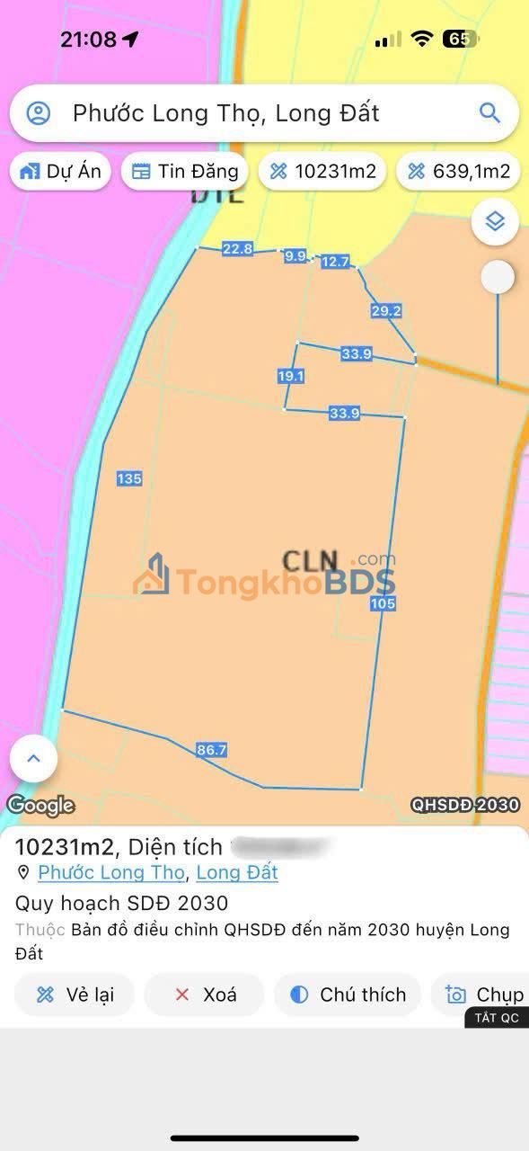 Đất nền Thị trấn Đất Đỏ 10.231m² 8.18 tỷ - Sổ đỏ chính chủ