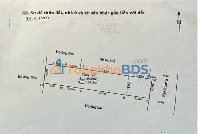 Nhà mặt ngõ Đà Nẵng 89m² 6 tỷ - Ô tô vào nhà