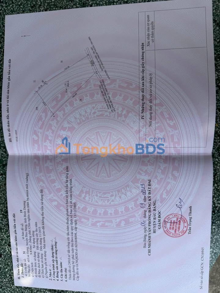 Đất nền Bến Cát An Tây 9.830m² giá 14 tỷ - Giá tốt hiếm có