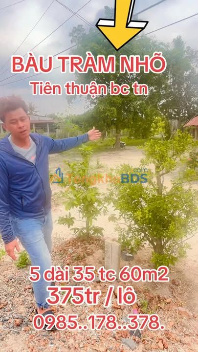 Đất nền Tiên Thuận Bến Cầu 60m² 375 triệu - Tiềm năng tăng giá