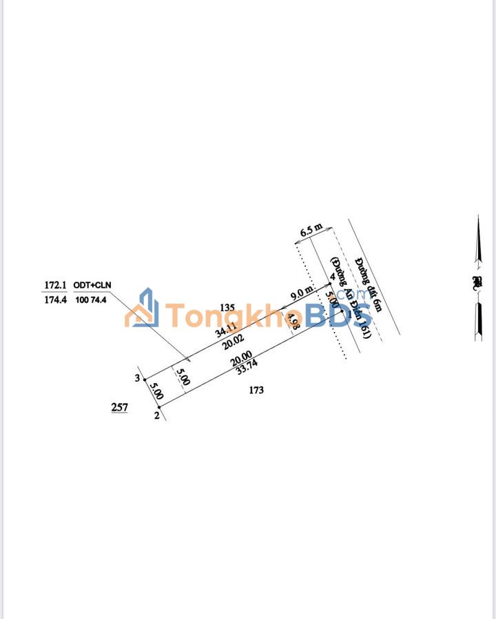 Đất nền An Điền Bến Cát 170m² giá 1.55 tỷ - Sổ đỏ chính chủ