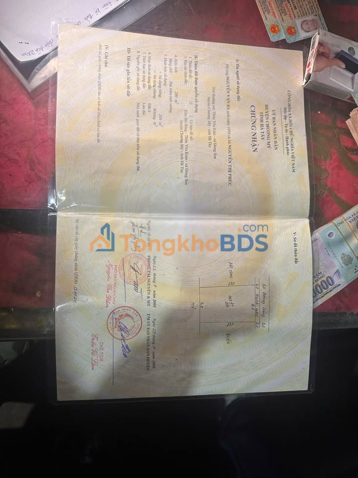 Đất nền Đông Sơn Chương Mỹ 200m² - Sổ đỏ chính chủ