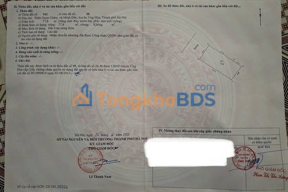 Đất nền Minh Đức 78m² 2 tỷ - Sổ đỏ chính chủ