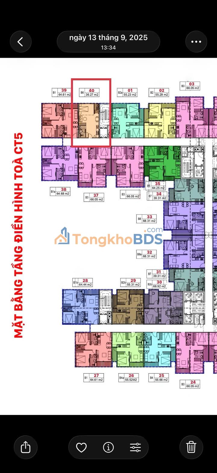 Căn hộ Studio CT5 Lạc Viên 36m² - Bàn giao ngay