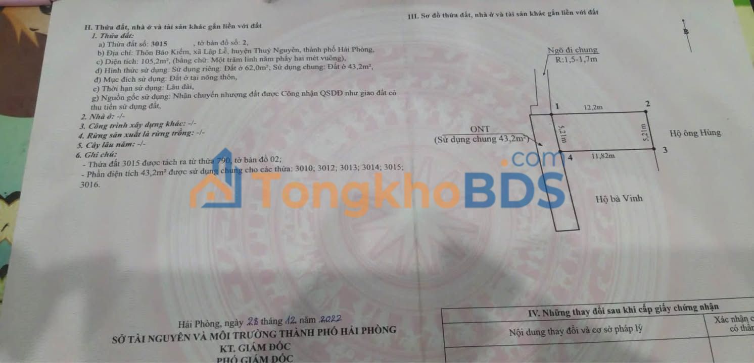 Đất nền Thủy Nguyên 62m² 700-799 triệu - Tiềm năng tăng giá