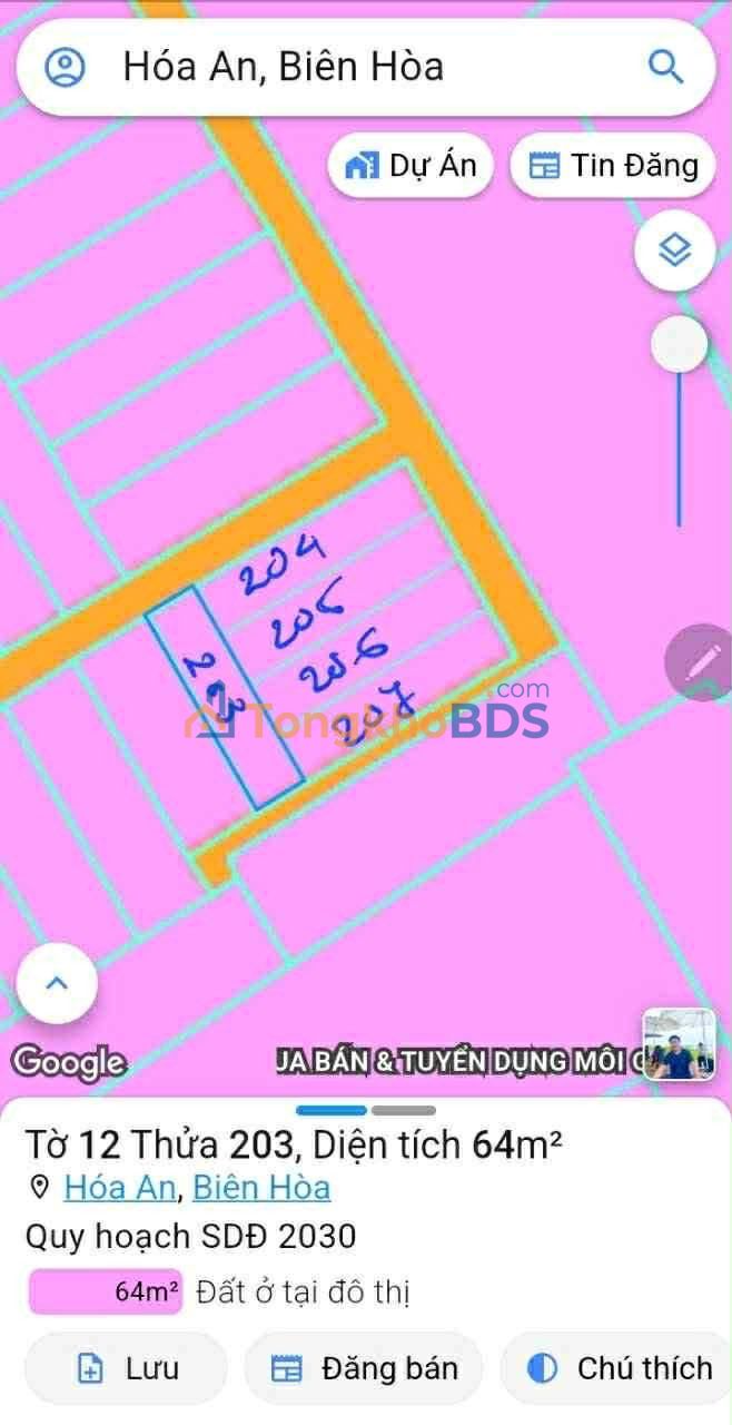 Đất nền Bùi Hữu Nghĩa Hóa An 70m² 2.4 tỷ - Sổ đỏ chính chủ