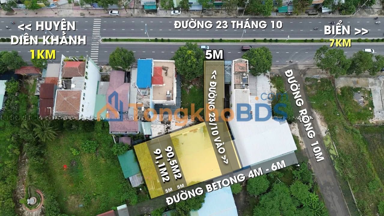 Đất nền Vĩnh Trung Nha Trang 182m² 3,64 tỷ - Đường ô tô