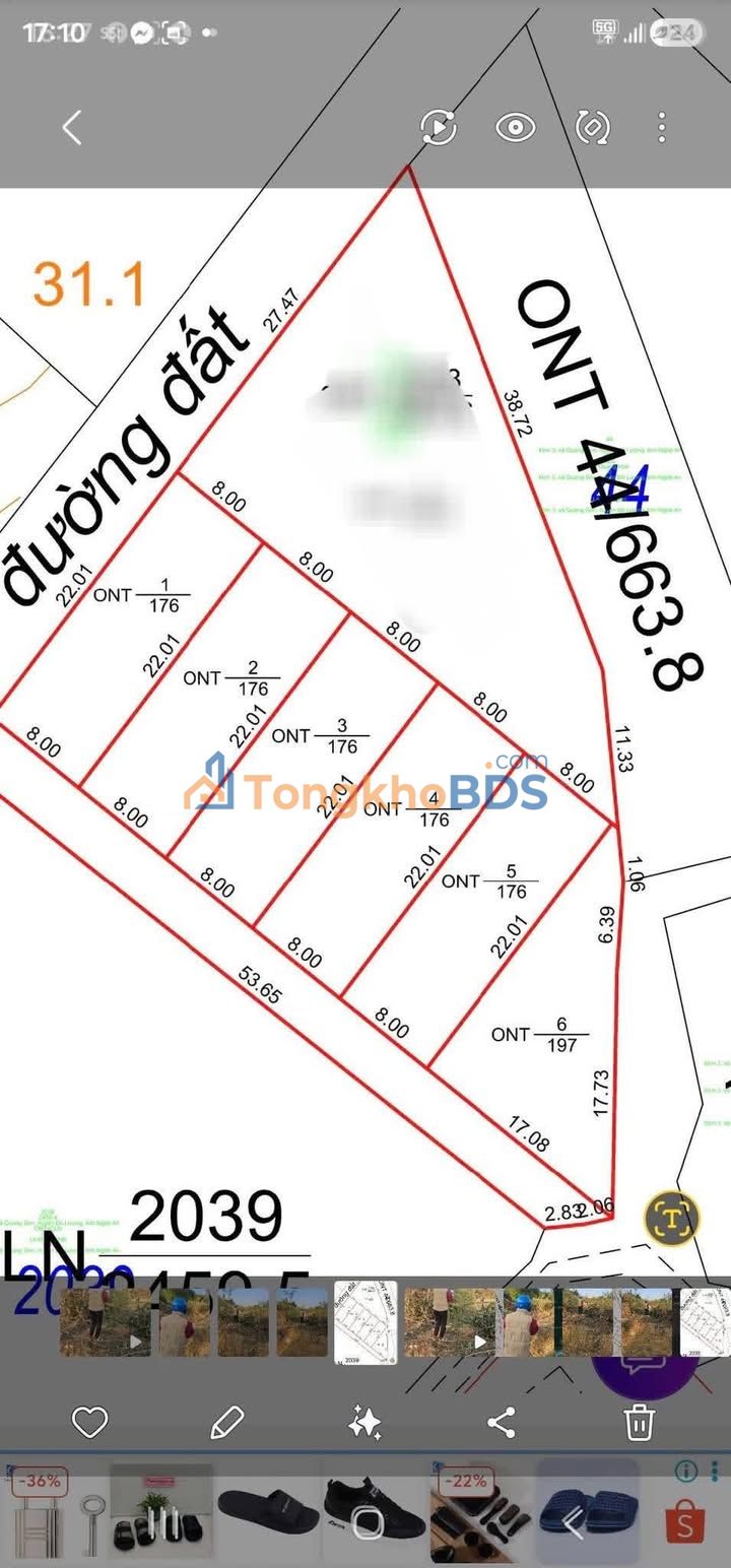 Đất nền Quang Sơn Đô Lương 176m² thỏa thuận - Sổ đỏ chính chủ