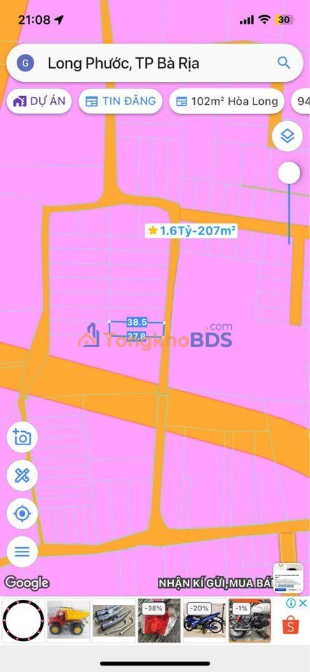 Đất Long Phước 420m² 1.7 tỷ - Sổ hồng chính chủ