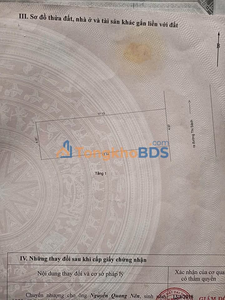 Nhà cấp 4 Thi Sách Hải Châu 85m² 9.6 tỷ - Chính chủ bán gấp