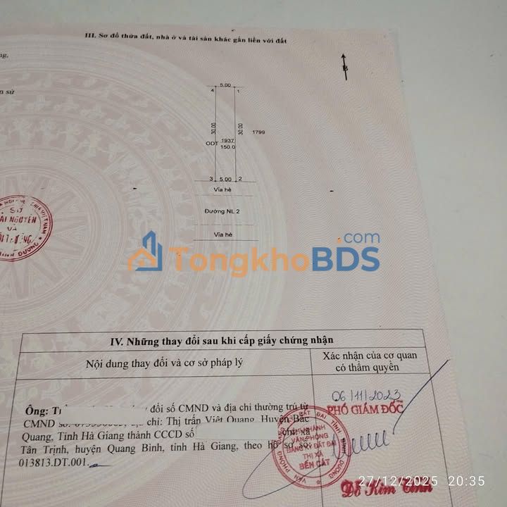 Đất nền NL2 Mỹ Phước 3 150m² 1.8 tỷ - Sổ đỏ chính chủ