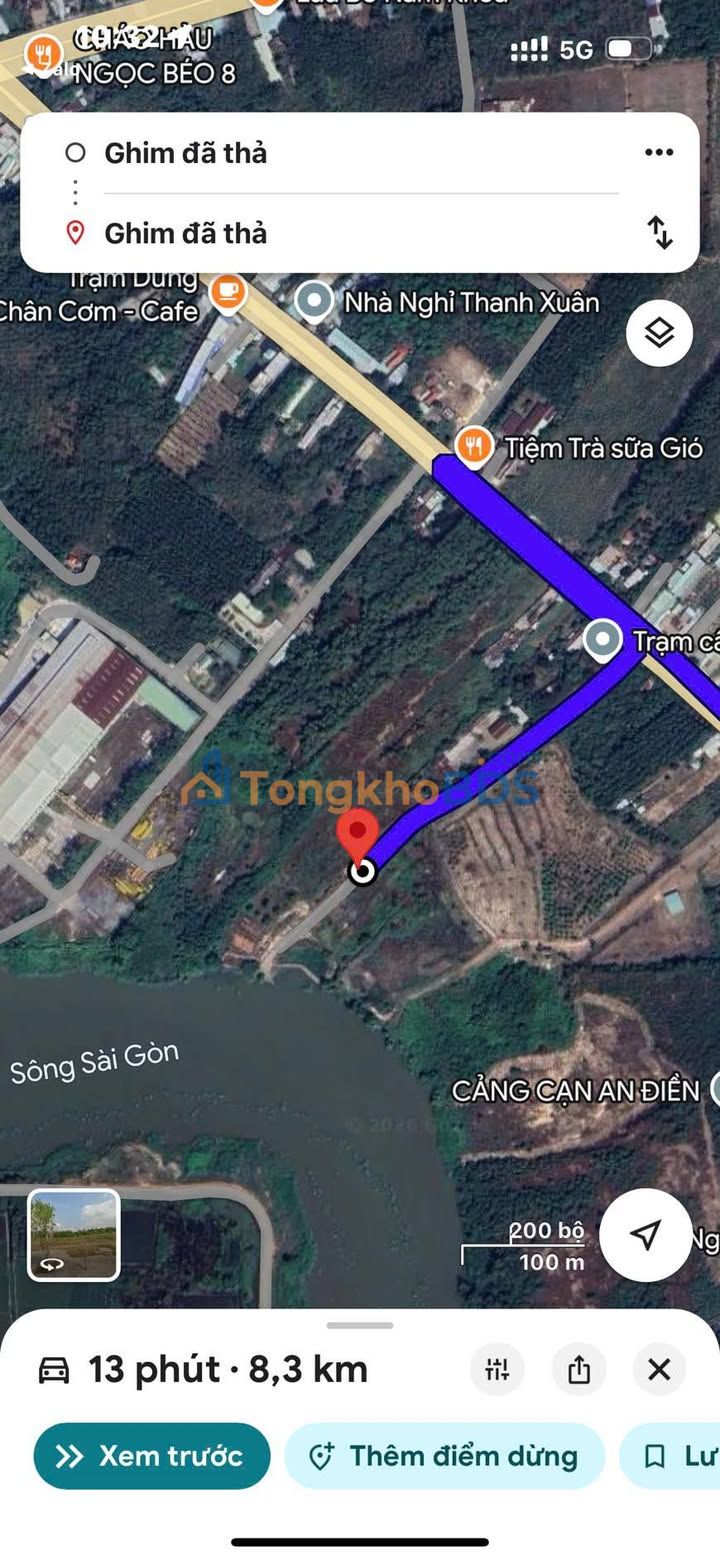 Đất nền An Tây Bến Cát 550m² 2 tỷ - Xây dựng tự do