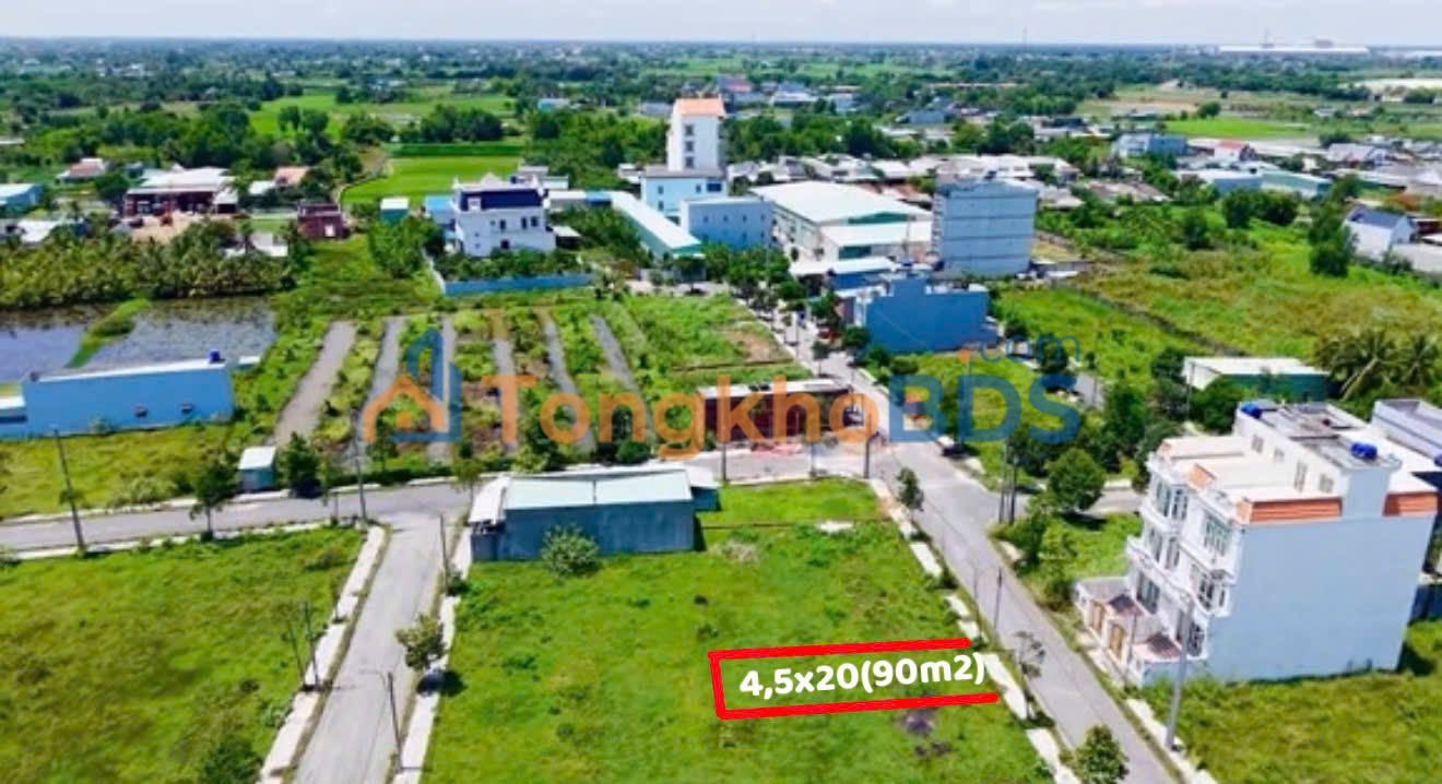 Đất nền Long Cang 90m² (1.06 tỷ) - Sổ đỏ sẵn, dân cư đông đúc