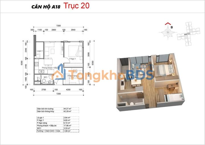 Căn hộ Eco Green Q7 44m² giá 5 tỷ - Full nội thất cao cấp