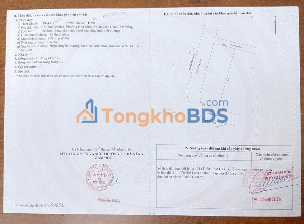 Đất 2MT Lê Thiệt Thanh Khê 86m² 7,99 tỷ – Vị trí đắc địa