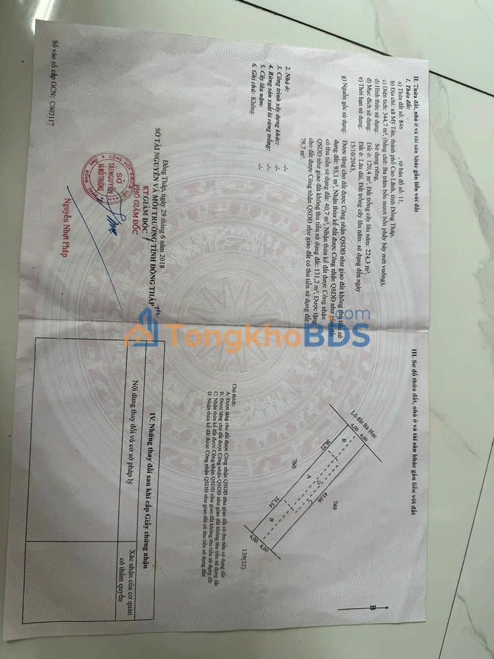 Đất nền Cao Lãnh 120m² 1.8 tỷ - Sổ đỏ chính chủ