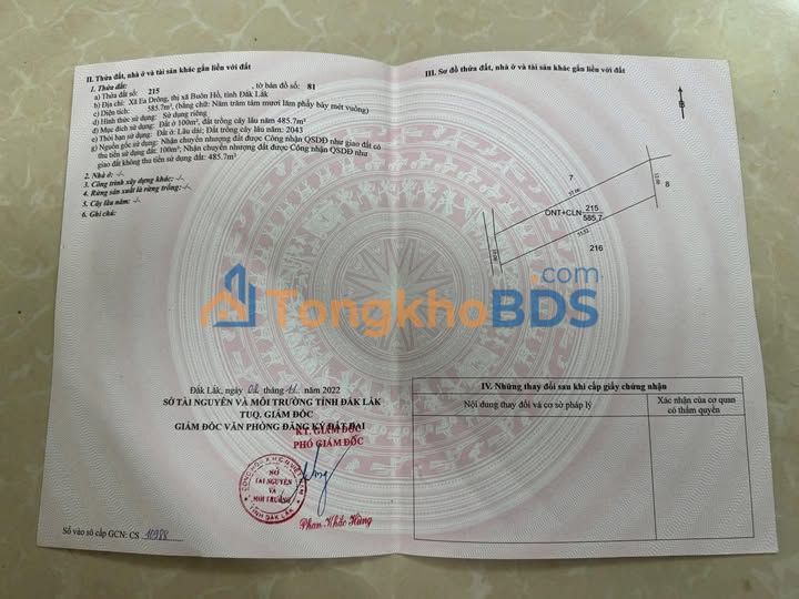 Đất nền Ea Drông 580m² 550 triệu - Sổ đỏ chính chủ