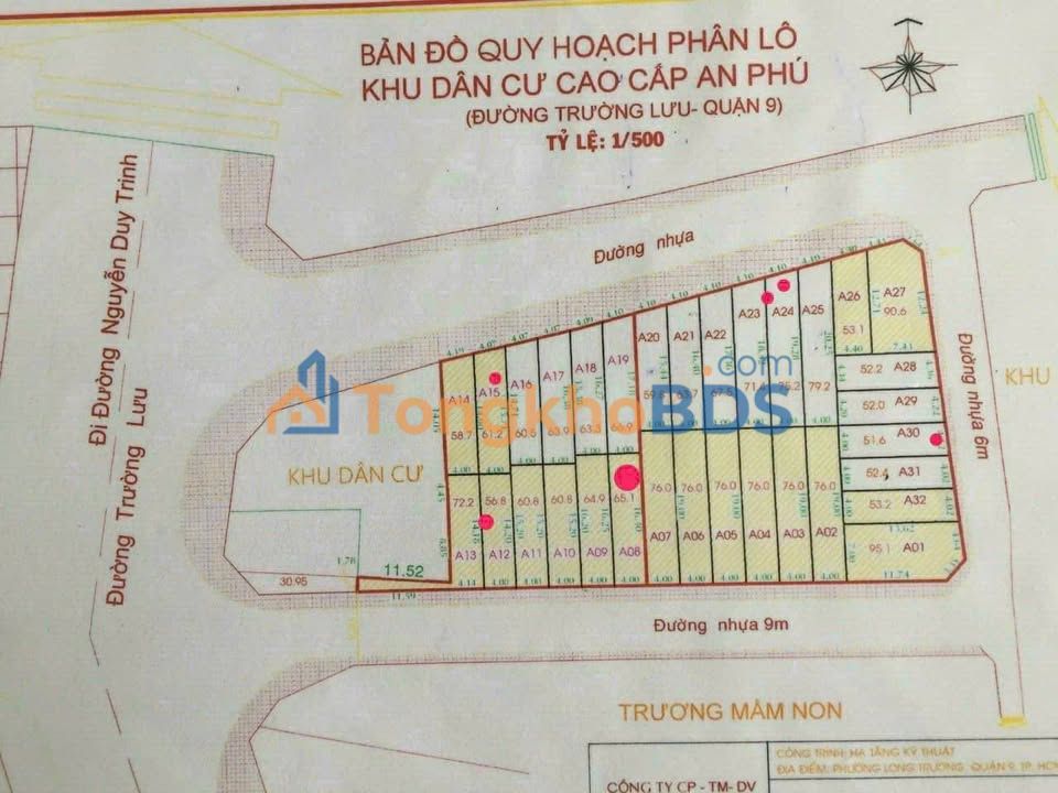 Đất Mặt Tiền Hẻm 47 Trường Lưu, Long Trường, TP. Thủ Đức - 64m² Giá 4.55 Tỷ