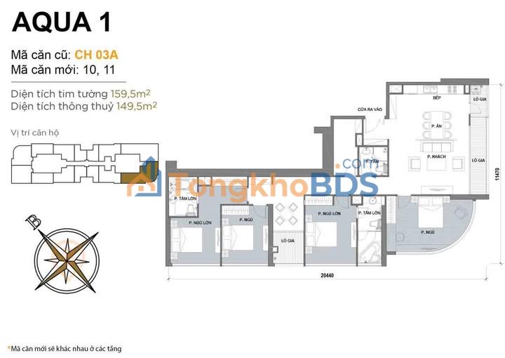 Căn hộ Vinhomes Central Park 159m² 50 tỷ - View đẹp