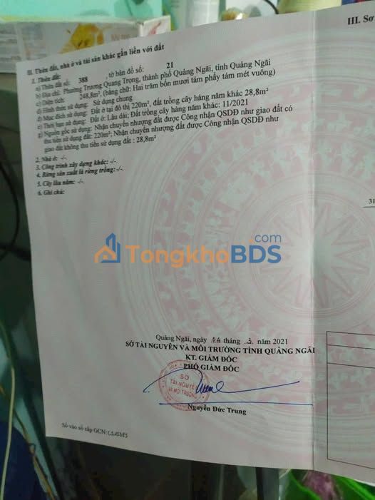 Đất nền Trương Quang Trọng 249m² 1.4 tỷ - Đường to ô tô