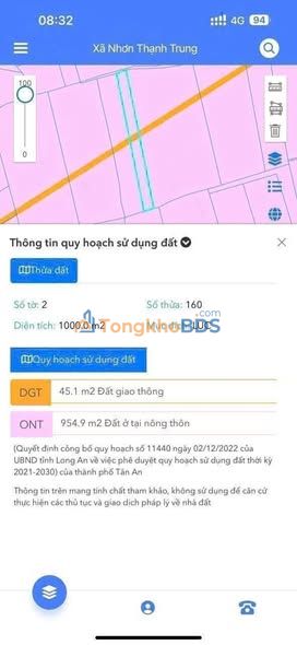 Đất nền Tân An 1000m² 690 triệu - Tiềm năng tăng giá