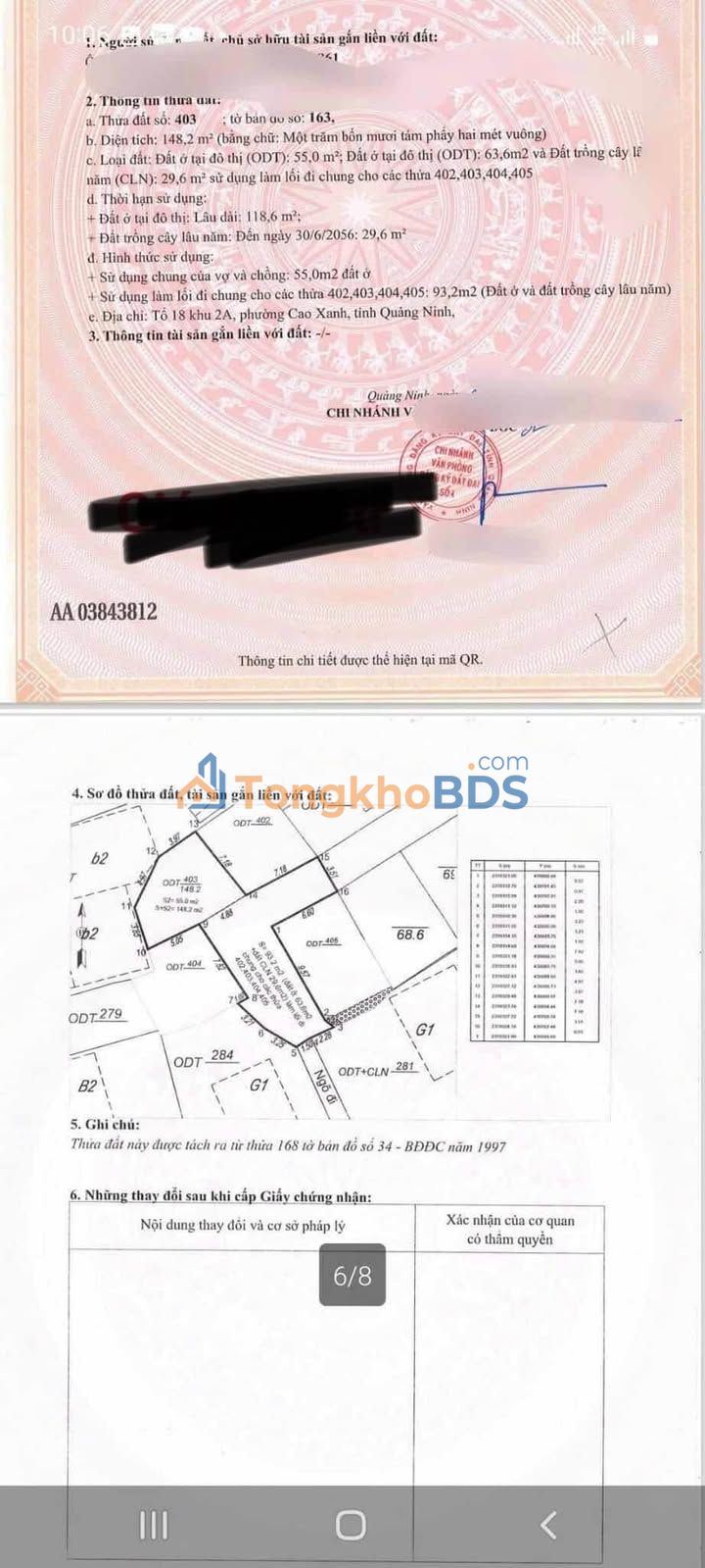 Bán đất 55m² ngõ 13 Cao Xanh, Hạ Long - Ô tô vào tận nơi, Hướng Đông Nam