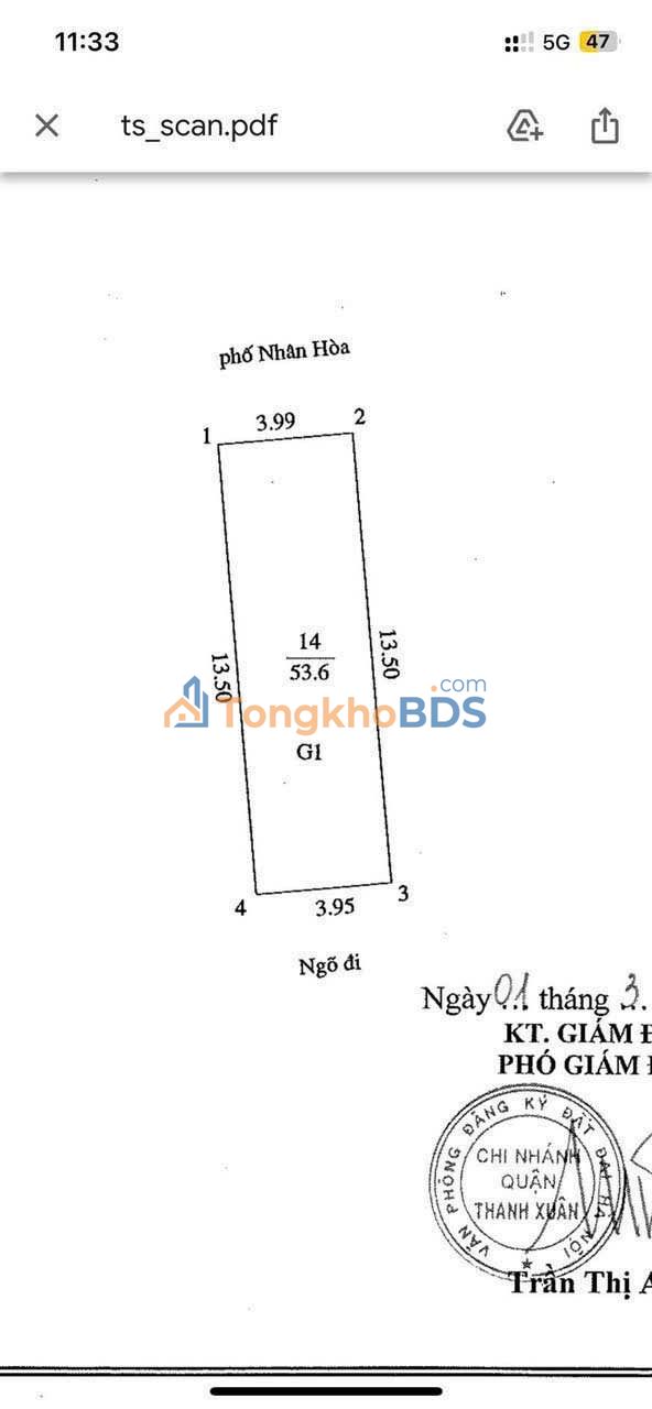 Nhà phố Nhân Hòa Thanh Xuân 55m² 23 tỷ - Ô tô vào nhà