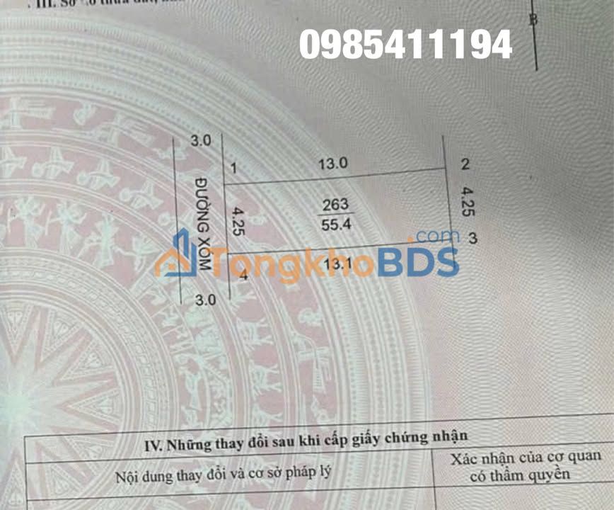 Đất Hà Đông 55m² 4 tỷ - Sổ đỏ chính chủ